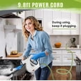 thumbnail image 6 of Pressurized Handheld Multi-Surface Natural Steam Cleaner with 12 pcs Accessories, Multi-Purpose Steamer for Home Use, Steamer for Cleaning Floor, Upholstery, Grout and Car, 6 of 8