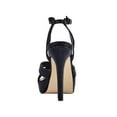 thumbnail image 4 of Lady Couture Daisy Rhinestone Heel Platform Sandal, Black, 9, 4 of 5