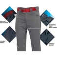 thumbnail image 3 of Braguitas de béisbol Rawlings Launch Series Youth XL, color gris, 3 of 6