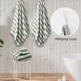 thumbnail image 5 of Beartech 8 Piece Microfiber Bath Towel Set 2 Oversized Bath Sheet,2 Hand Towels and 4 Washcloths| Ultra Soft & Less lint,Highly Absorbent Quick Dry Shower Towel For Bath Hotel-Gray Green, 5 of 11