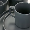 thumbnail image 3 of Elama Luxmatte Dark Grey 20 Piece Dinnerware Set, 3 of 4