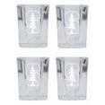 thumbnail image 1 of Stanford University 2 Ounce Square Shot Glass laser etched logo Design 4-Pack Officially Licensed Collegiate Product, 1 of 3
