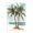 Tropical Palm Tree Duo, variant on Stupell Industries Tropical White Clouds & Sails Black Floating Frame Canvas Art, 17 x 25, by Petals Prints Design