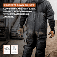 thumbnail image 4 of RefrigiWear Iron-Tuff Low Bib Overalls - Insulated Work Bibs, Water-Repellent, Windproof, -50°F Comfort Rating, Durable Cold-Weather Gear, 4 of 6