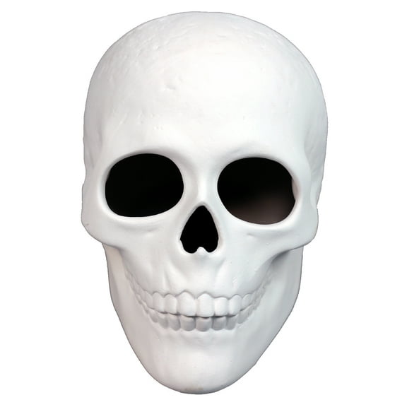 Creative Hobbies Ready to Paint Ceramic Bisque, 5 Inch Long x 4 Inch Tall Skull, Includes How to Paint Your Own Pottery Booklet