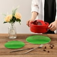 thumbnail image 7 of Pot Holders Trivets Set Cotton Potholders Set, Set of 2, Clover Green Wooden Board Hot Pot Trivets One 9.45 Inch and One 7 Inch for Kitchen Pans Bowl Teapot, 7 of 7