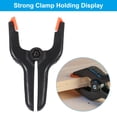 thumbnail image 3 of Uxcell 4 Inch Spring Clamps, 8 Pack Plastic Flexible Anti Slip Strong Clips, Black, 3 of 7