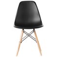thumbnail image 5 of Bold Tones Mid-Century Modern DSW Shell Dining Chairs, Black (Set of 4), 5 of 5