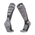 thumbnail image 3 of Calcetines calefactores eléctricos, calentador de pies de invierno para nieve, Camping, senderismo, esquí, 5 pares, gris, 3 of 6