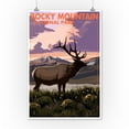 thumbnail image 2 of Rocky Mountain National Park, Colorado, Elk and Sunset (12x18 Wall Art Poster, Room Decor), 2 of 3