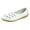 White, variant on PLLFRLRT Loafers for Women Dressy Penny Loafers Casual Round Toe Slip Ons Work Shoes Soft PU Moccasins Driving Loafers Flats Shoes(White,9)