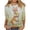 Easter Day Womens Tops - A01 Multicolor, variant on Happy Easter Day Shirts Women Plus Size Rabbit Family Print T-Shirt Cute Bunny Grass Flower Pattern 3/4 Sleeve Casual Holiday Tee