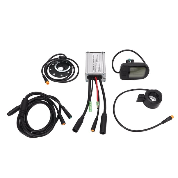 Kit De Modificación Eléctrica, Controlador De Caja Metálica DC 36V/48V Kit De Conversión De Bicicleta Medidor ABS De Aleación De Aluminio Para Motores Sin Escobillas De 350W ANGGREK Otros