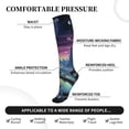 thumbnail image 3 of Lsque Fantasy Landscape Starry Night Pattern Sport Compression Socks for Men & Women 15-20 mmHg Knee High Nurse Pregnant Running Medical and Travel Athletic, 3 of 6