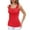 red, variant on ANFERRY Women's Tank Tops Scalloped Square Neck Camisoles Sleeveless Built in Bras Athletic Casual Cami Shirts