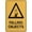 Warning Sign 3, variant on Caution Farm Animals Bright Yellow Outdoor Safe Sign - 8"x12", UV Protected, Weatherproof - Farm, Rural Road, Ranch, Livestock Area Alert