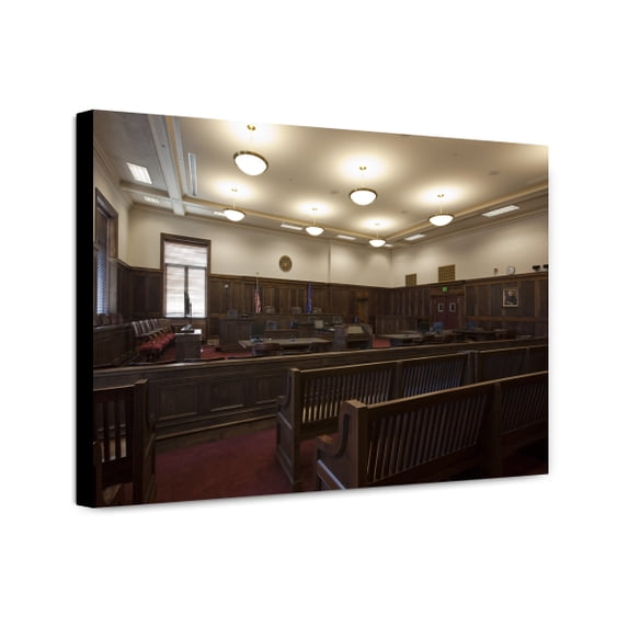 Canvas Print: Courtroom, Federal Building And U.S. Courthouse, Fargo, North