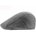 thumbnail image 5 of CoCopeaunts Newsboy Hat Wool Autumn Winter Hat Beret Adjustable Ivy Flat Cap Artist Painter Beret Hat Male Female Cabbie Hat, 5 of 7