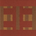 thumbnail image 1 of Ahgly Company Machine Washable Indoor Square Transitional Mahogany Brown Area Rugs, 8' Square, 1 of 7