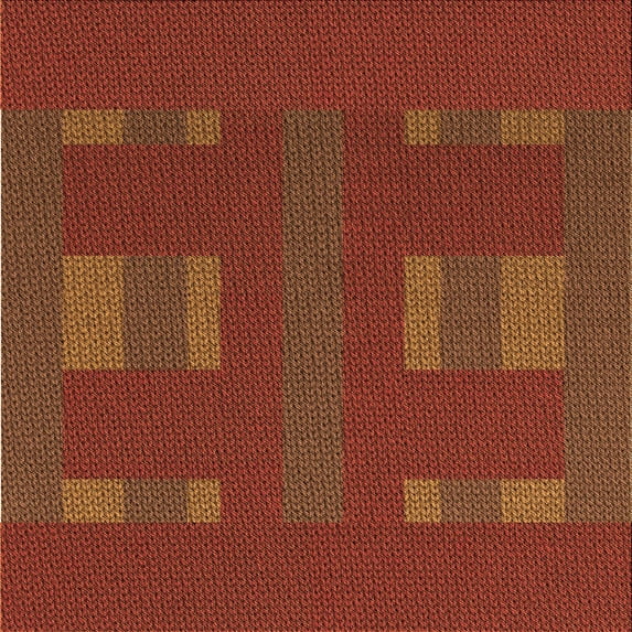 Ahgly Company Machine Washable Indoor Square Transitional Mahogany Brown Area Rugs, 8' Square
