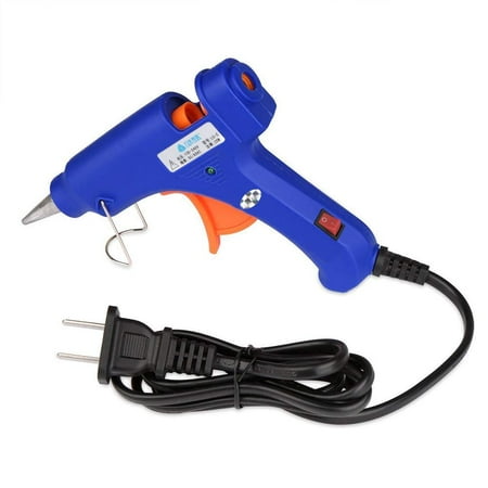 Xelparuc Glue Guns, Mini Hot Glue Gun AC 110-230V High Temperature Melting Glue Gun Kit with 25 Glue Sticks Flexible Trigger for DIY Small Craft Projects and Sealing and Quick Repair(15-20-watt, (Best Home Gun Bluing Kit)