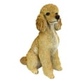 thumbnail image 3 of Grande Statue Réaliste de Poodle Marron 18.5 Pouces H Animal de Compagnie Ami Caniche Chien, 3 of 6