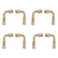 thumbnail image 1 of 8Pcs Valve Extension Valve Extension Adapter Tire 90 Degree Bent Metal Angle for Bicycle Motorcycle Scooter, 1 of 8