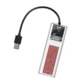 thumbnail image 2 of Caja adaptadora M.2 a USB 3,0, caja HDD 2230 2242 2260 2280mm lector de carcasa Key Disk 5Gbps carcasa chasis para Oro CUTICAT Carcasa del adaptador de lector, 2 of 7