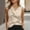 Khaki, variant on Womens V Neck Satin Vest Tops Dressy Casual Sleeveless Shirts Wrap Waist Slim Fit Lightweight Button Summer Blouses Pink