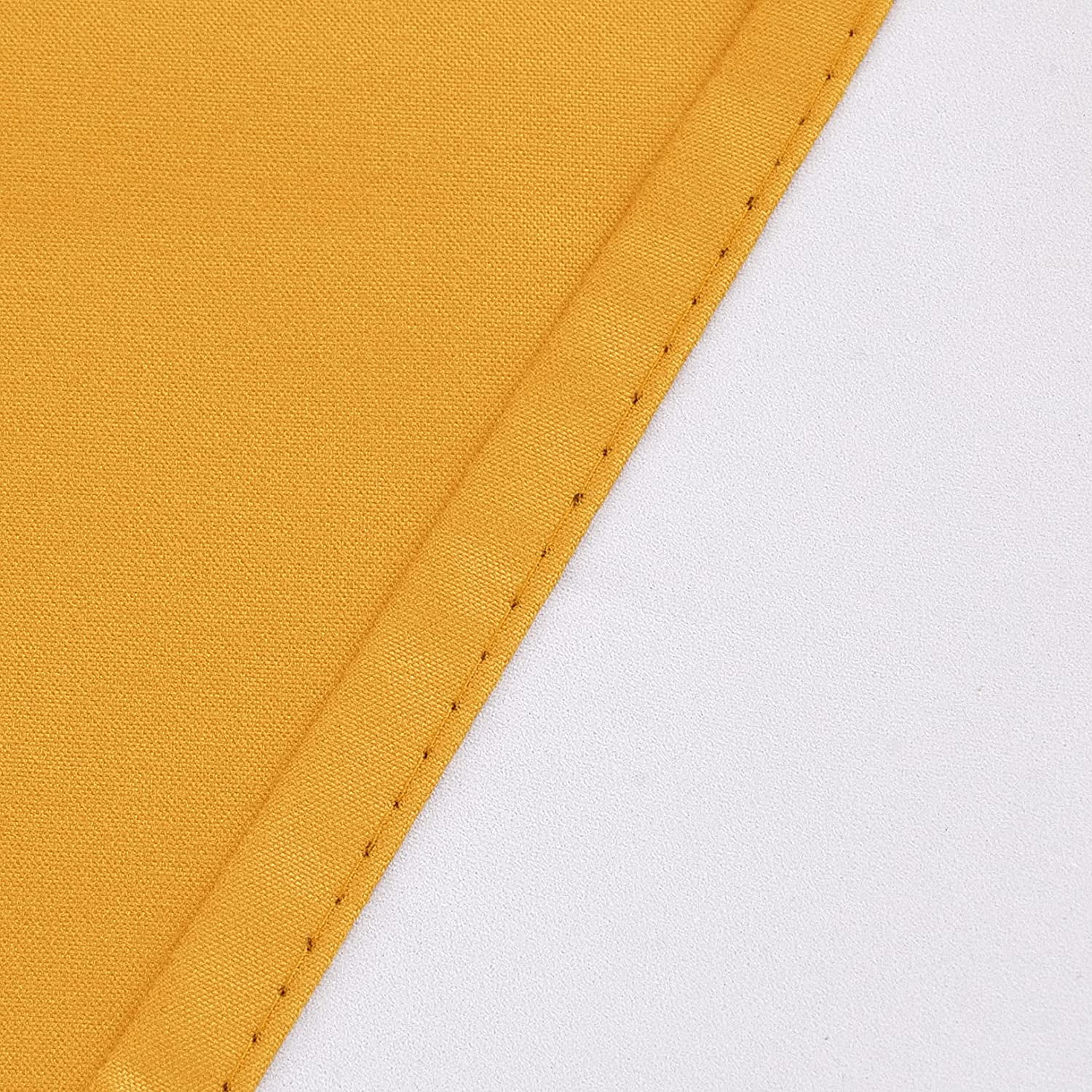 Short Window Curtains Tiers for Kitchen - Insulated 100% Blackout Curtains 36 inch Length for Bathroom Basement Window, Orange