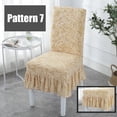 thumbnail image 1 of Asewon Chair Covers Soft Spandex Fit Stretch Short Dining Room Chair Covers with Printed Pattern, Banquet Chair Seat Protector Slipcover for Hone Party Hotel Wedding Ceremony, 1 of 2
