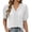 White, variant on T Shirts for Women Summer Lightweight Short Puff Sleeve V Neck Tshirts Dressy Casual Work Shirt Blouses