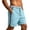 #0253-Sky Blue, variant on Ceisia Waffle Fabric Drawstring Waist Casual Shorts Solid Relax Fit Beach Bottoms For Men Spring Summer Daily Wear Khaki M Gift
