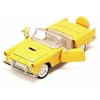 1956 Ford Thunderbird Convertible, Yellow - Motormax 73215 - 1/24 scale Diecast Model Toy Car