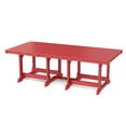 thumbnail image 5 of Wildridge Heritage 9-Piece 44"x94" Dining Set, Cardinal Red - Outdoor Weather Resistant Recycled Plastic Furniture for Patio, 5 of 8