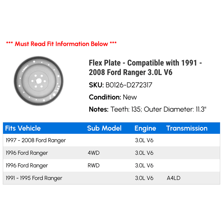 94 Ford Ranger Flex Plate Offer Discounts dpise2022.dps.uminho.pt