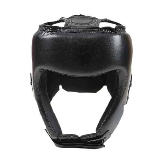 Accesorios de casco de boxeo Guardia de cabeza ligera para adultos de kickboxing MMA Negro