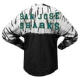 thumbnail image 3 of Unisex Spirit Jersey Black San Jose Sharks Crystal Half Dye Long Sleeve T-Shirt, 3 of 3