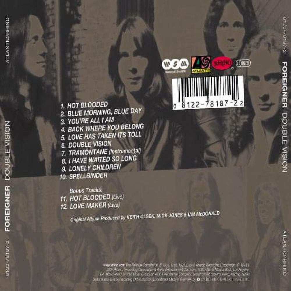 Foreigner - Double Vision - Music & Performance - CD - Walmart.com