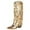 Gold, variant on Boots for Women,Stylish Women Mid Calf Boots with Tassel Pointed Toe On Design and Stable Thick Heel for Secure Traction All Day Comfort,Knee High Boots Women,Gold9