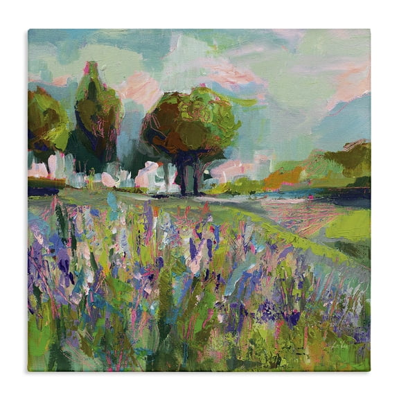 Stupell Industries Contemporary Spring Floral Meadow Landscape Canvas Art, 17 x 17, by Jeanette Vertentes