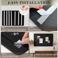 thumbnail image 3 of BEAUTYPEAK Large Felt Bulletin Board for Wall, 24" x 36" Frameless Picture Board Soft Felt Cork Board，Black, 3 of 6