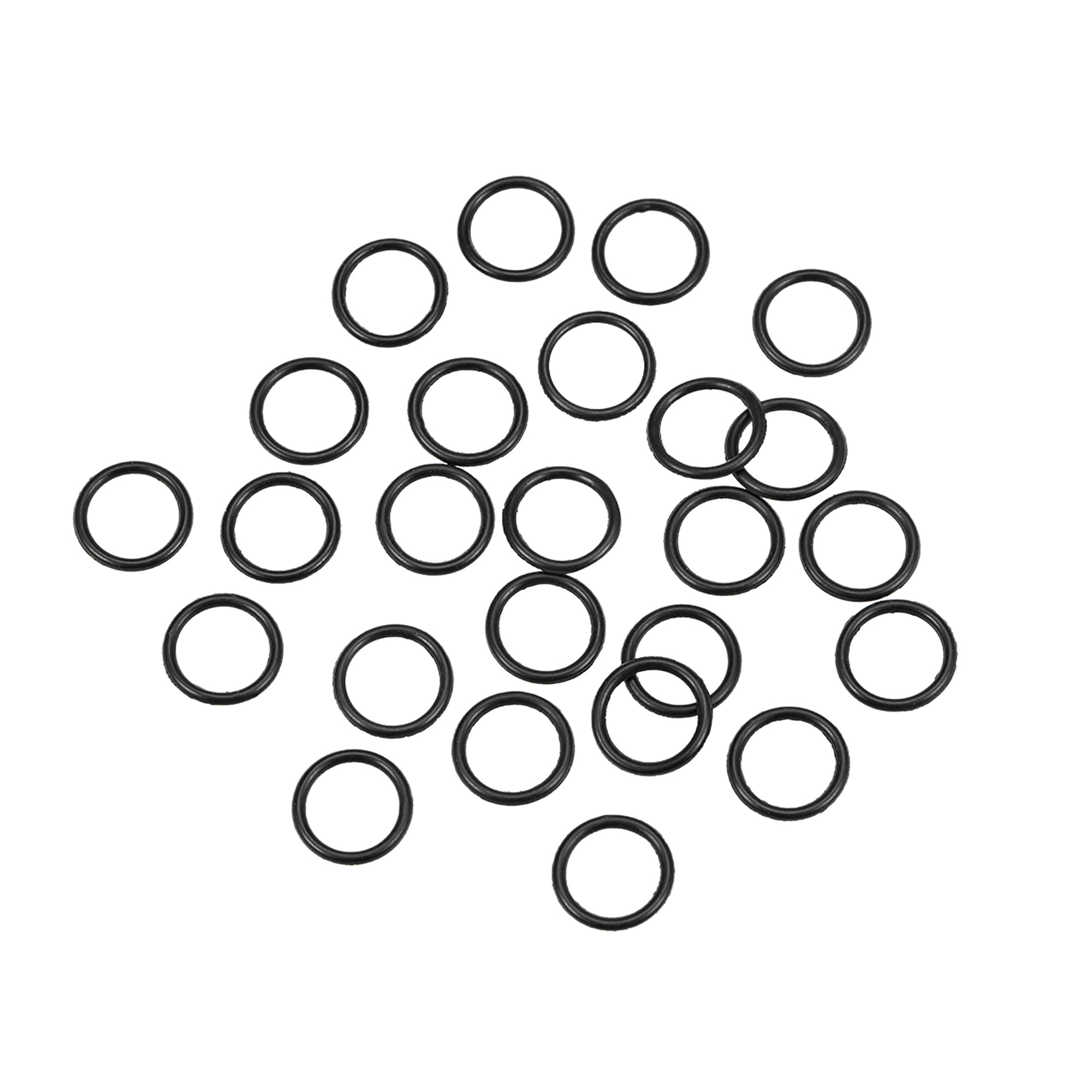 O-Rings Nitrile Rubber 1.8mm x 3.8mm x 1mm Round Seal Gasket 50 Pcs