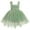 Green Flower, variant on Toddler Baby Girls Birthday Party Dress Butterfly Embroidery Princess Tulle Tutu Wedding Pageant Evening Prom Ball Gown 12-18 Months Purple Butterfly