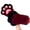 Gray red black, variant on Furry Cats Paws Gloves Cosplay Costume Gloves for Women Girl Warmth Anime Props