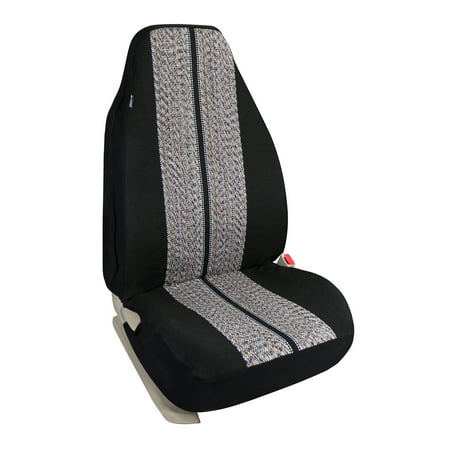 Leader Accessories Saddle Blanket Front Bucket Seat Cover Universal Fits Car trucks, SUV's and Sedans Armrest & Airbag