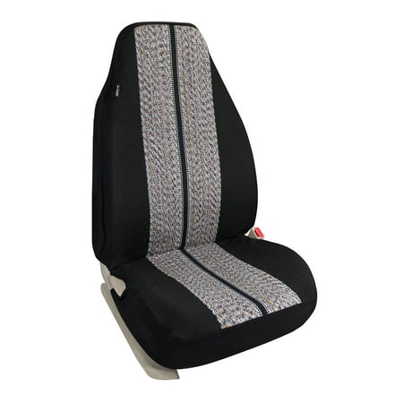 Car Seat Covers Armrest Leader Accessories Saddle Blanket Front Bucket Seat Cover Universal Fits Car trucks, SUV's and Sedans Armrest & Airbag Compatible ()