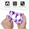 thumbnail image 4 of DouZhe 1-Gang Duplex Outlet Cover, Butterfly Purple Star Decorative Wall Plates, 4 of 7