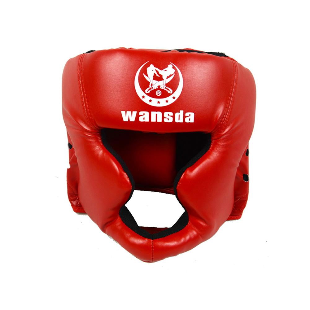 RDX Head Guard Maya Hide Leather Boxing MMA Headgear UFC Sparring Helmet Fighting Protector 