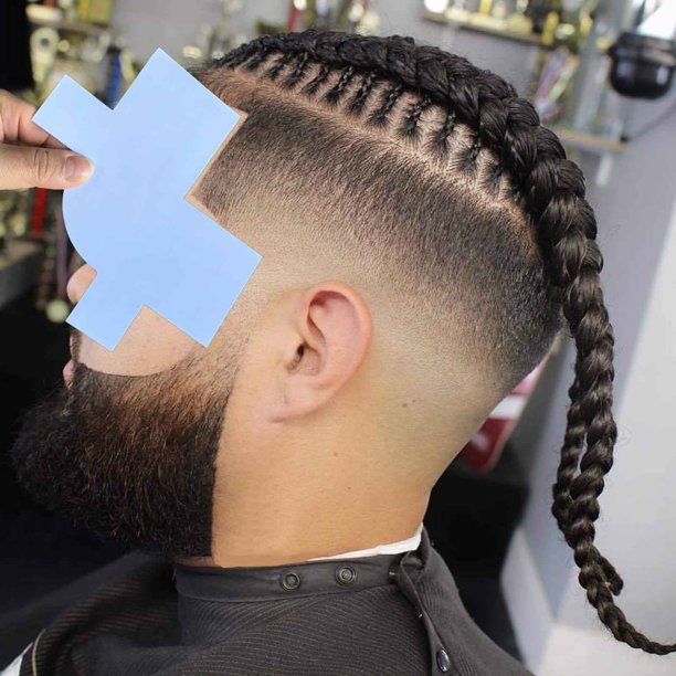 Tarjeta para realzar las líneas del cabello Deflector de líneas del cabello Tarjeta de peluquería Tarjeta para peinar la barba Tabla para peinar el cabello Deflector de plástico